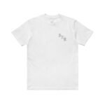 BARBED WIRE ROCKER TEE: WHITE