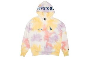 Born X Raised Los Angeles Dodgers Tie Dye Hoodie